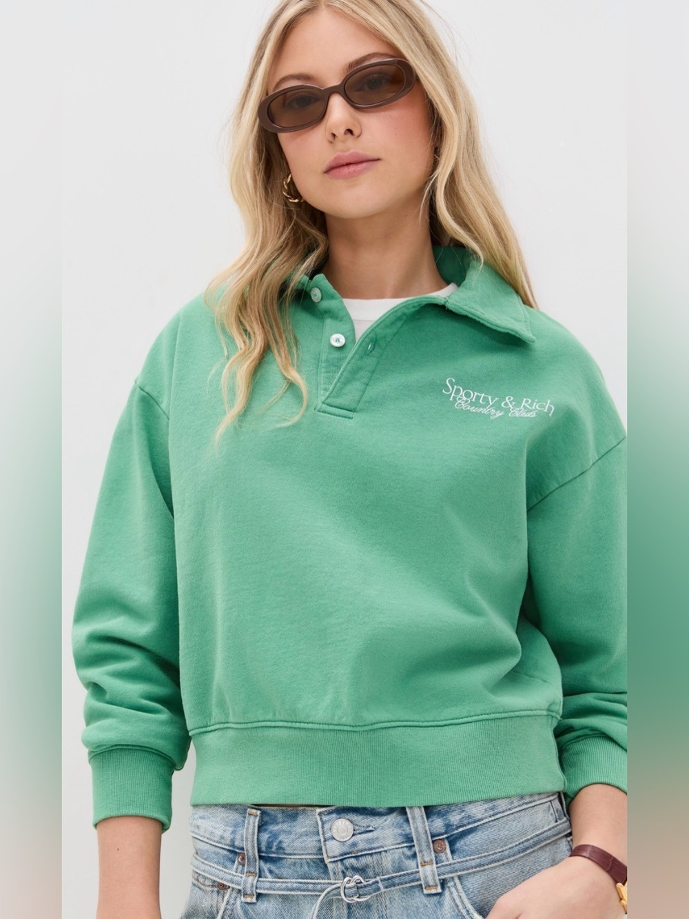 Sporty & rich polo sweater sweatshirt